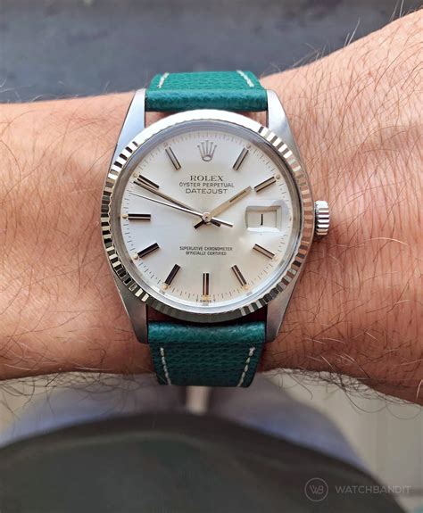 rolex datejust 36 leather strap